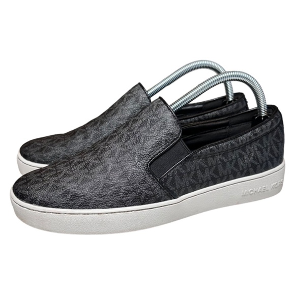 | Michael Kors | Black Keaton Logo Slip-On Casual Luxury Sneaker - 9.5 - Picture 4 of 8
